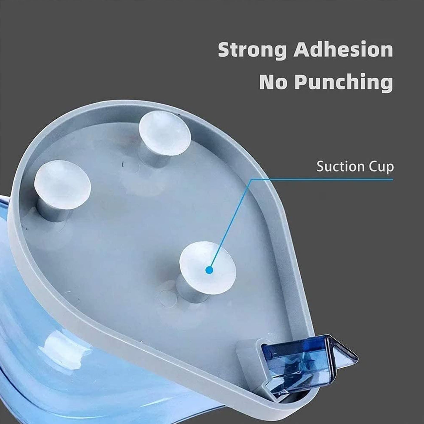 Self-Draining Leaf Soap Tray with Suction Cup – Plastic Soap Box for Bathroom & Kitchen Sink (1 Pc)