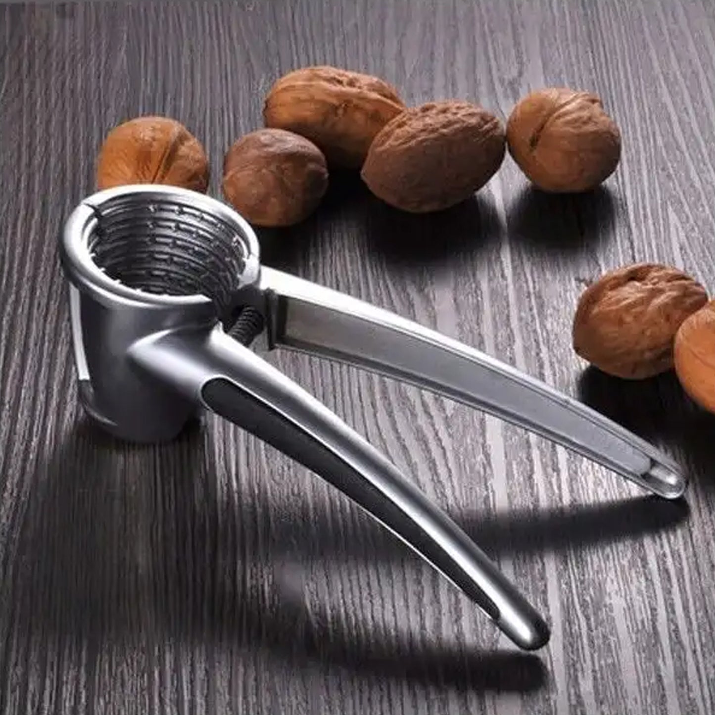 Luxury Die-Cast Walnut Cracker – Heavy-Duty Alloy Nut Cutter & Bottle Opener | Portable Smart Nutcracker for Walnuts, Almonds, Pecans, and Brazil Nuts