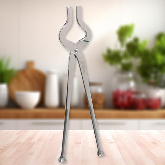 Stainless Steel Full Round Pincer β Heavy Duty Kitchen Pakkad for Hot Utensils, Cookware & Tandoor | Heat Resistant, Durable & Rust-Proof Design