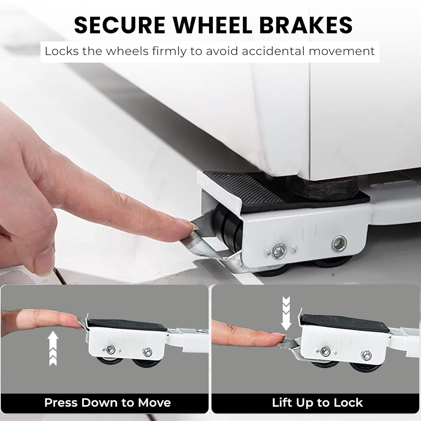 Furniture Mover Heavy Load Lifter Tool Set – Adjustable Furniture Roller with Wheels for Heavy Appliances and Furniture