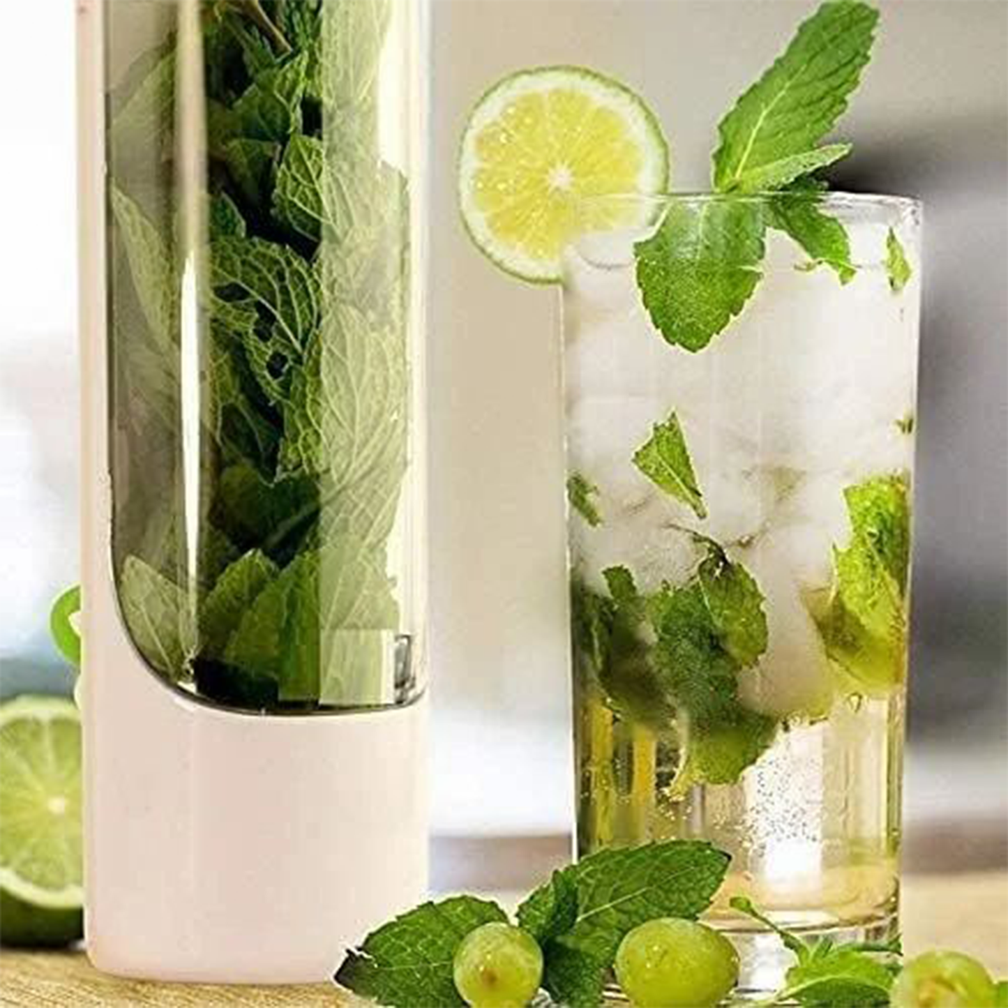 Herb Saver Pod โ BPA-Free Fresh Herb Keeper & Fridge Storage Container (White Transparent, 250 mL)