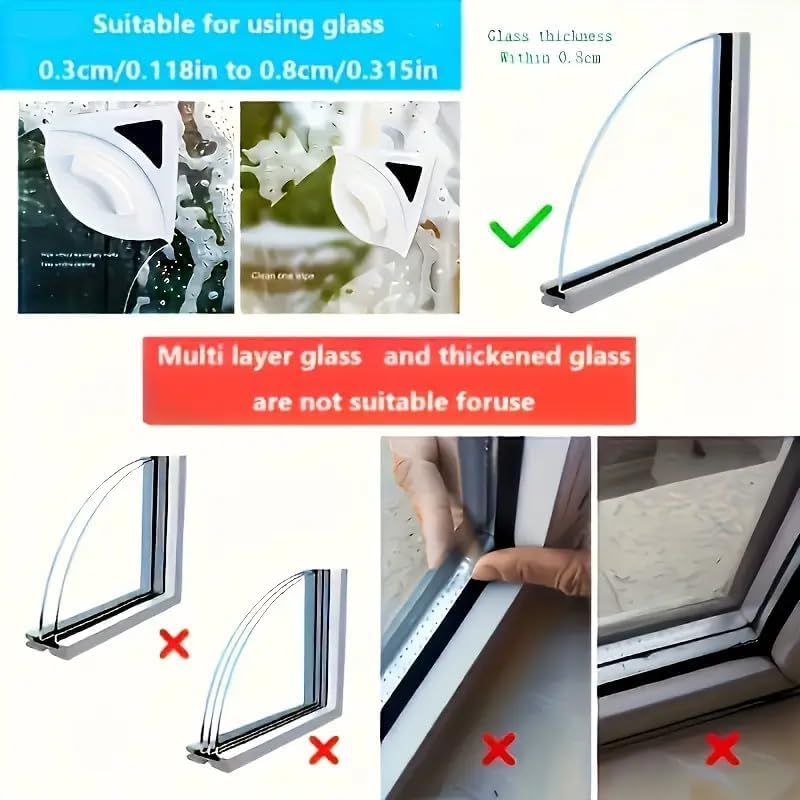 Double Sided Magnetic Window Cleaner
