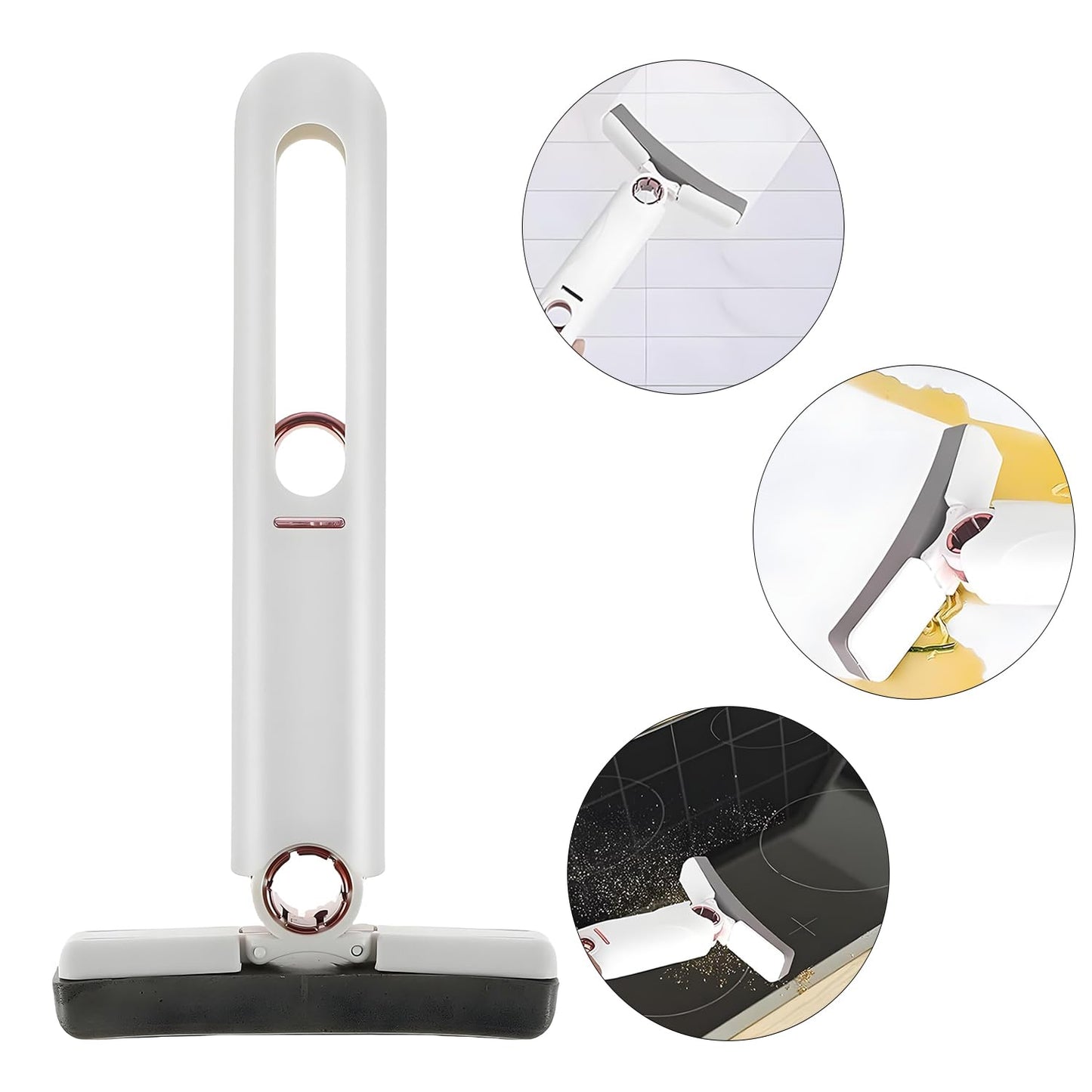 Portable Mini Mop with Self-Squeeze Mechanism