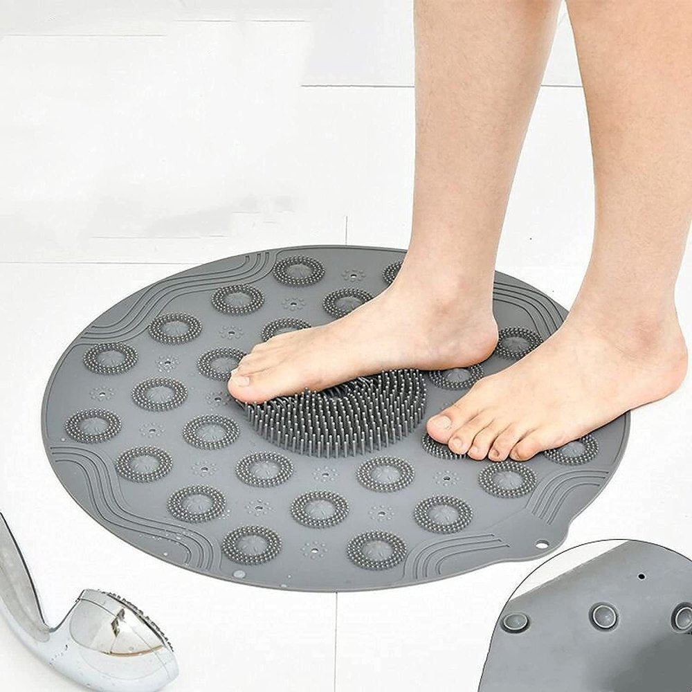 Non-Slip Round Silicone Shower Mat