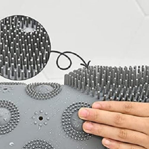 Non-Slip Round Silicone Shower Mat