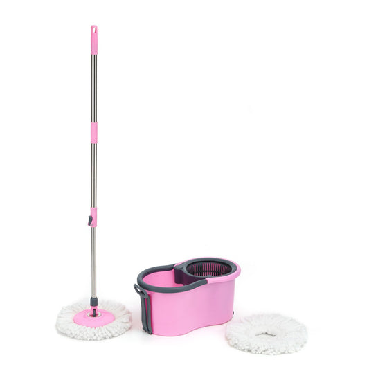 Quick Spin Mop with Bucket & Wheels β Easy Floor Cleaning System with Microfiber Head & 180Β° Rotating Handle