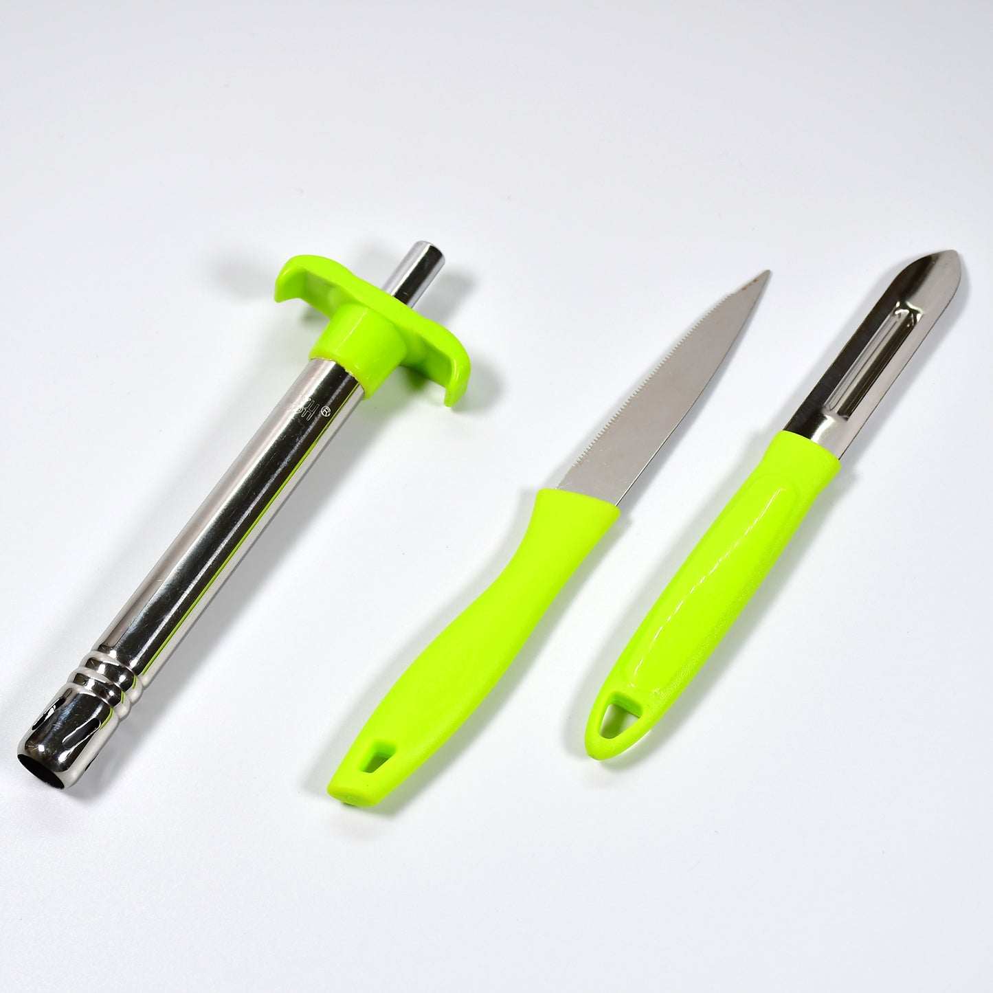 3pc Lighter Knife And Peeler Set