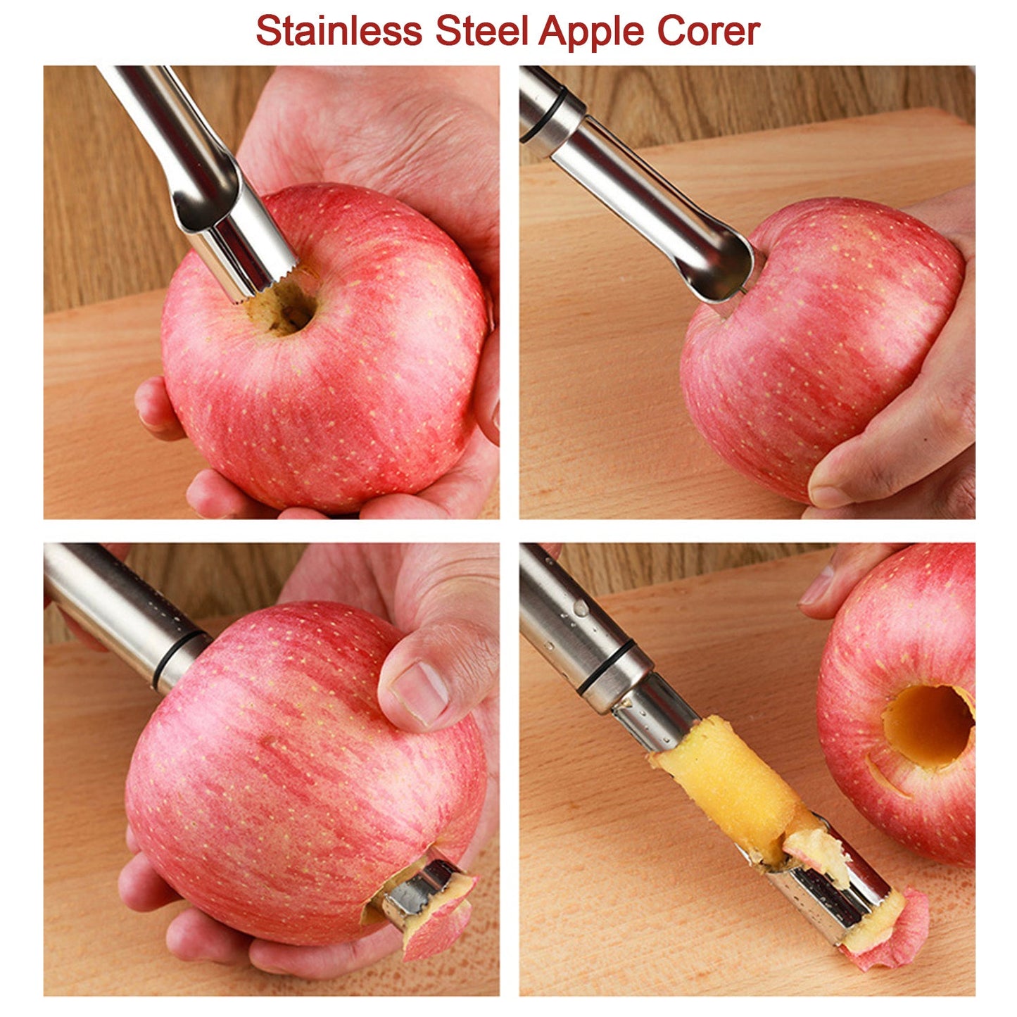 Fruit Core Remover Tool | Stainless Steel Apple & Pear Corer
