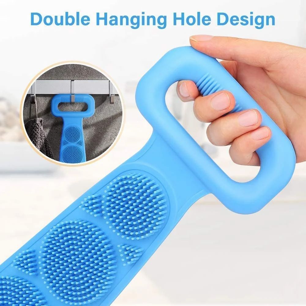 Silicone Double-Sided Back Scrubber