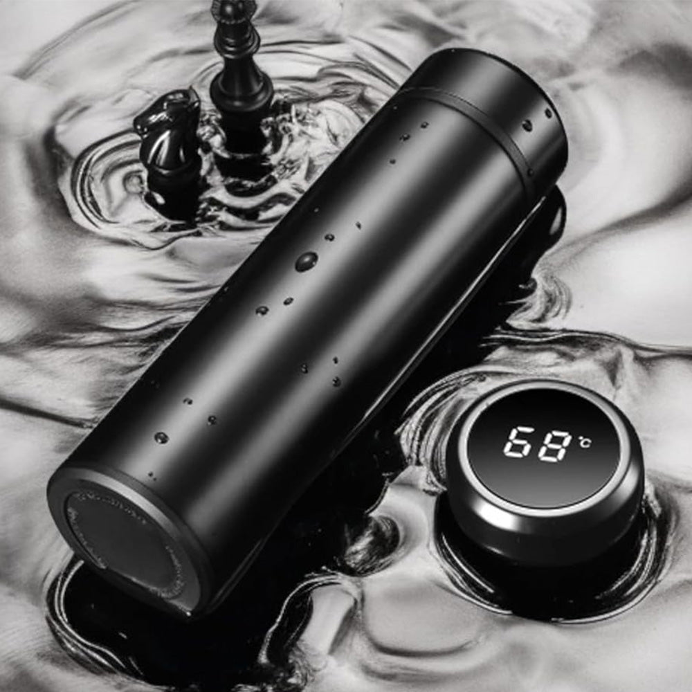 Smart Temperature Water Bottle 500ml – Stainless Steel Vacuum Insulated Bottle with LED Display