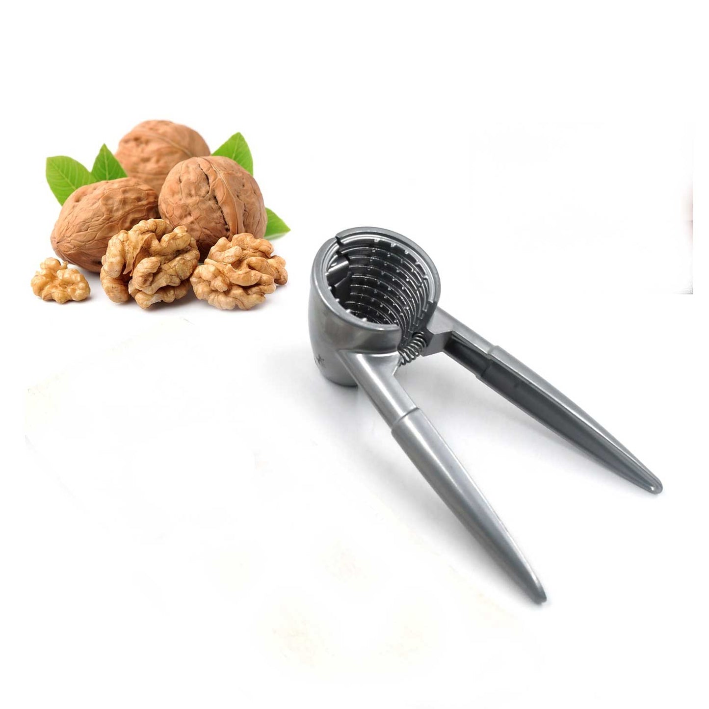 Luxury Die-Cast Walnut Cracker – Heavy-Duty Alloy Nut Cutter & Bottle Opener | Portable Smart Nutcracker for Walnuts, Almonds, Pecans, and Brazil Nuts