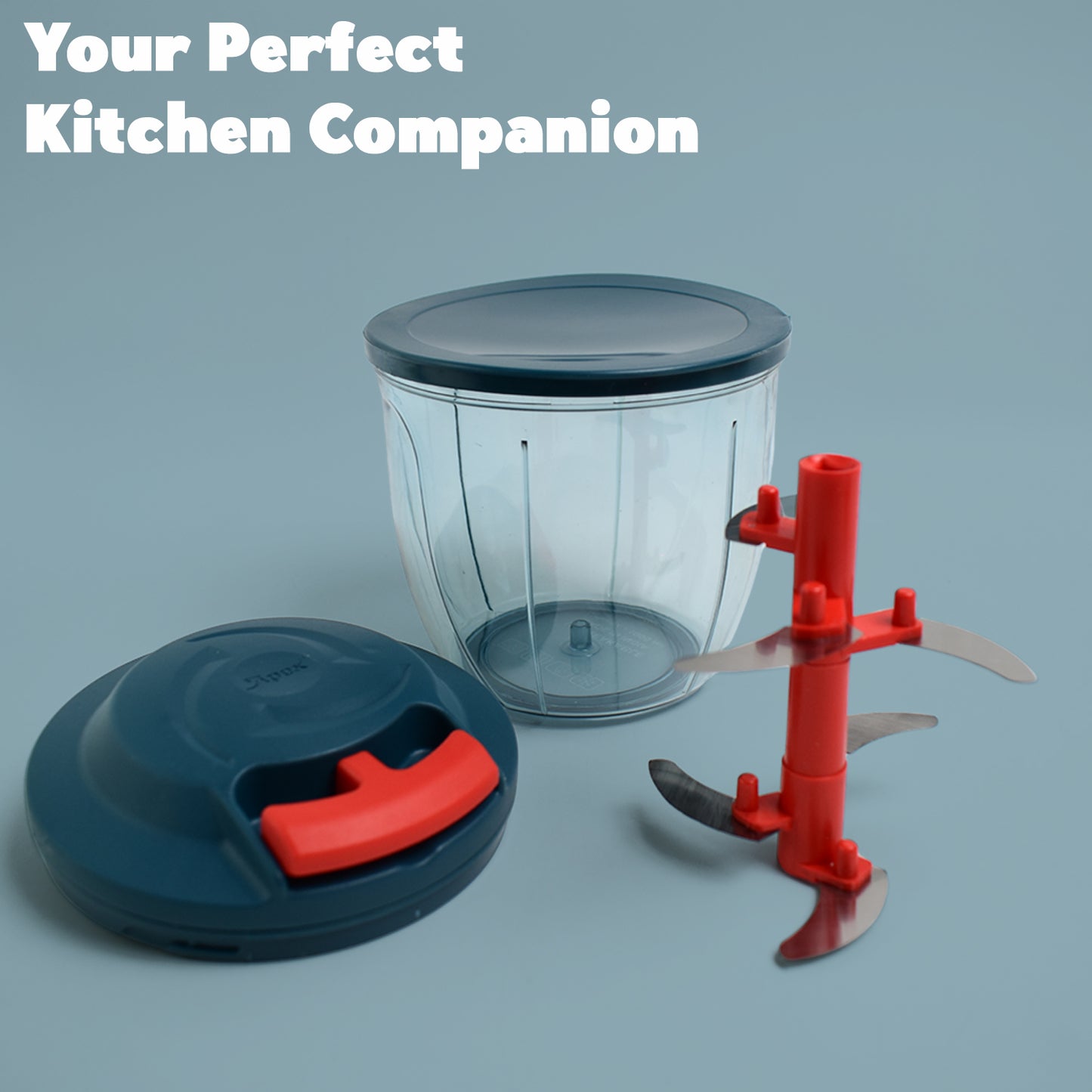 Hand-Powered Vegetable Chopper β 1000 ML Compact Food Processor