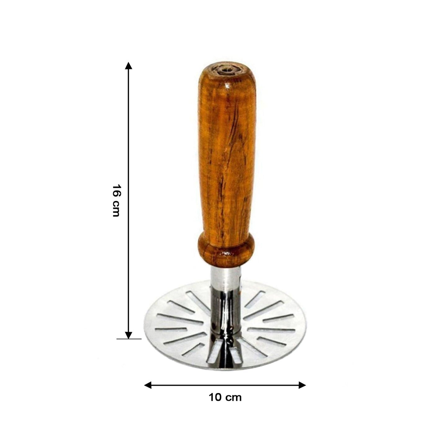 Premium Pav Bhaji Masher – Heavy-Duty Stainless Steel Press with Comfortable Grip