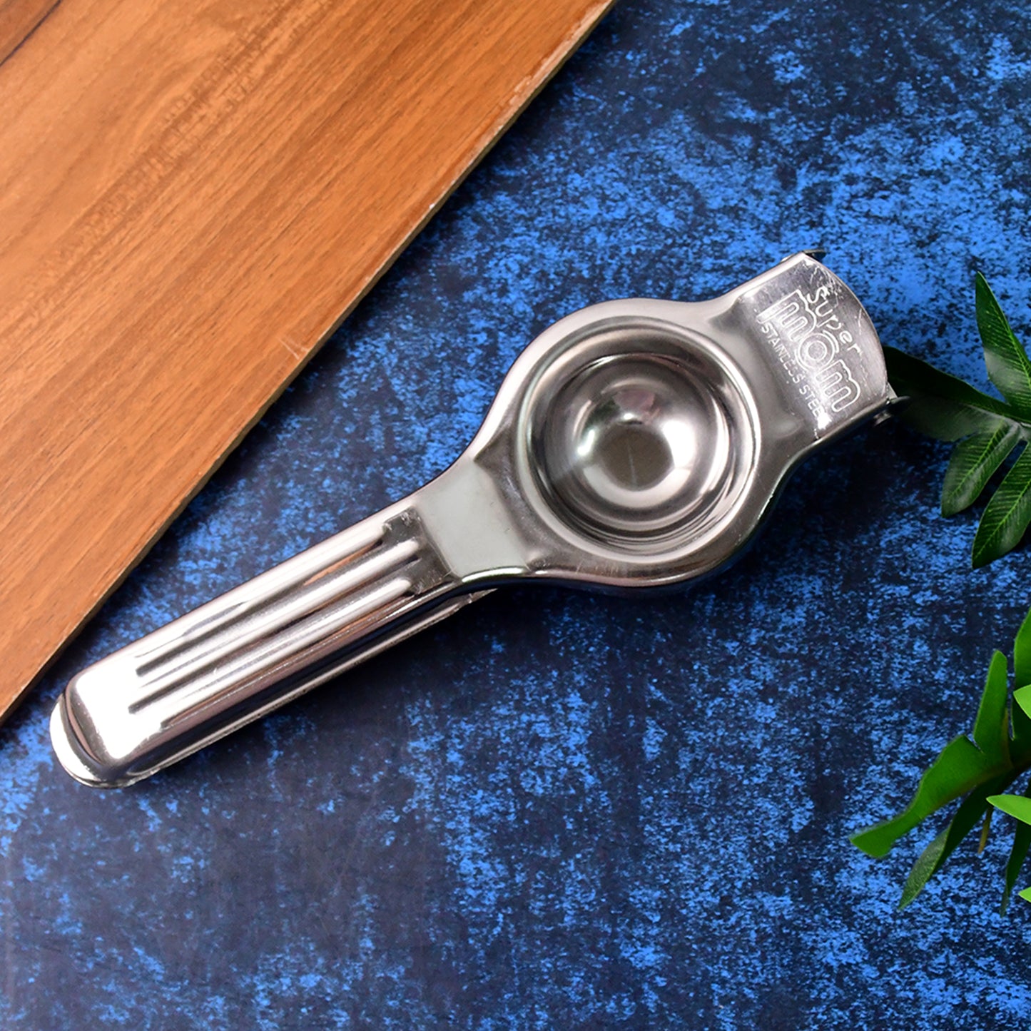 2-in-1 Heavy Duty Stainless Steel Lemon Squeezer with Built-in Bottle Opener β Manual Citrus Juicer for Kitchen