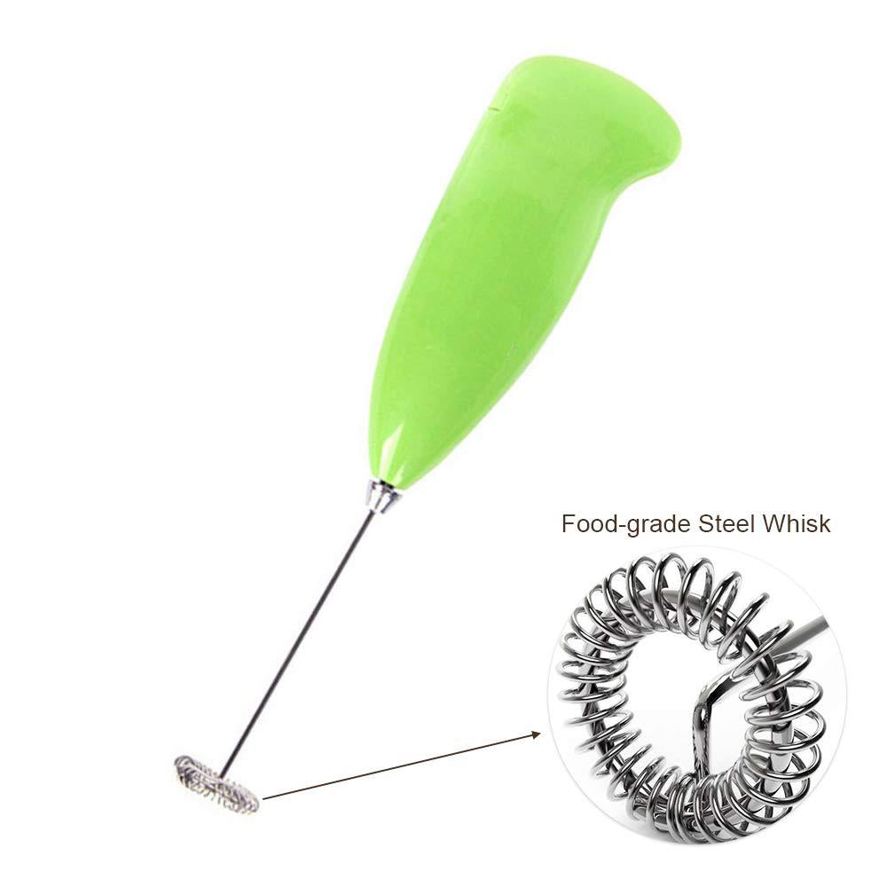 Electric Handheld Milk Frother Wand Mixer – Battery Operated Coffee & Milk Beater for Lassi, Latte & Cappuccino (1 Pc)