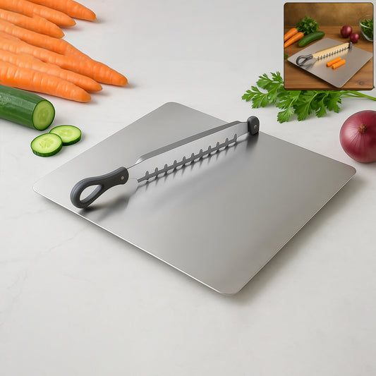 Stainless Steel Multifunctional Cut & Chop Vegetable Slicer Tool
