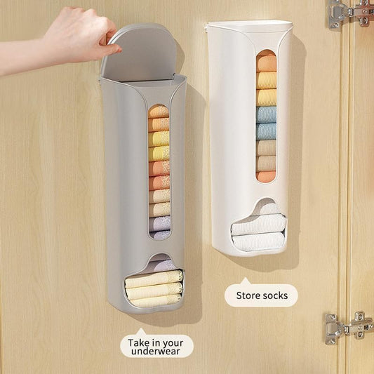 Wall Mounted Clothing Storage Box | Underwear & Sock Organizer