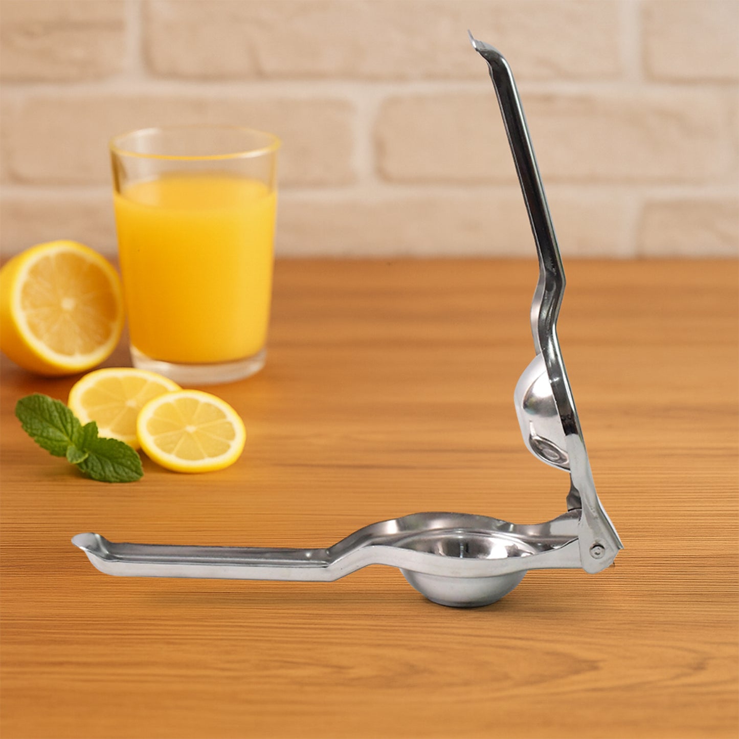 2-in-1 Heavy Duty Stainless Steel Lemon Squeezer with Built-in Bottle Opener β Manual Citrus Juicer for Kitchen