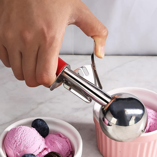 Ice Cream Scoop 70 ML – Stainless Steel Head with Ergonomic Handle (1 Pc)