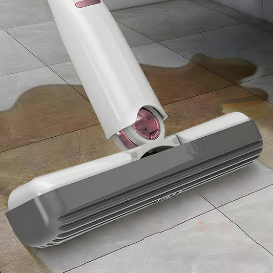 Portable Mini Mop with Self-Squeeze Mechanism