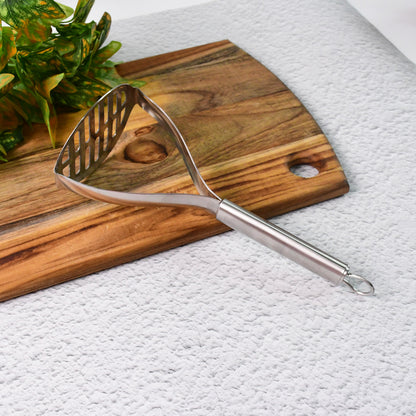 Stainless Steel Potato Masher with Stylish Handle – Heavy Duty, Easy Grip & Durable Kitchen Tool for Perfect Mashing