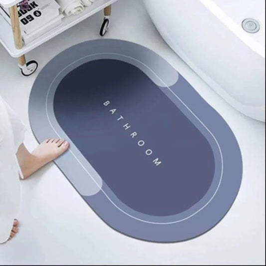 Silicone Water Absorbent Bathroom Door Mat (Buy 1 Get 1)