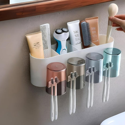 Wall Mounted Toothbrush Holder