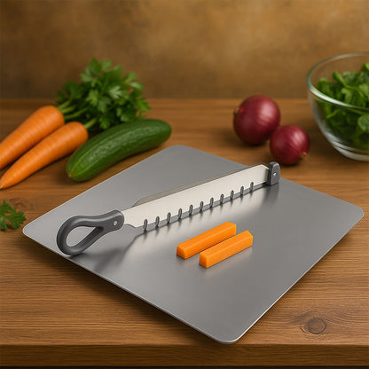 Stainless Steel Multifunctional Cut & Chop Vegetable Slicer Tool